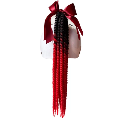Takeaway Braid Dirty, Motosiklet dəbilqələri - red-bow-black-and-red-gradient