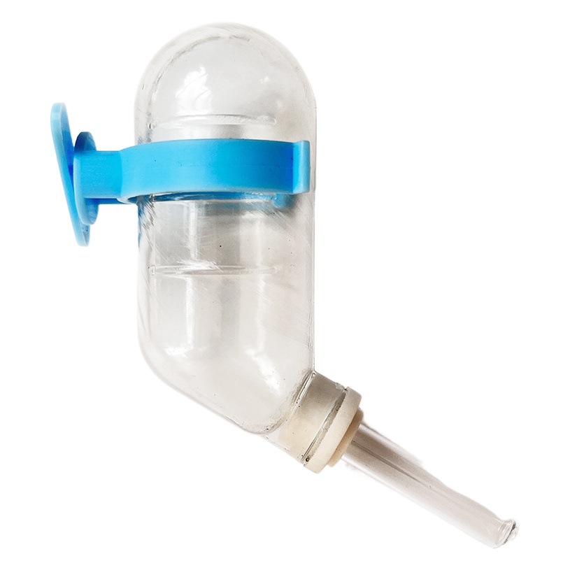 Botella de agua para beber hámster, bebedero para mascotas pequeño, alimentador de agua automático de bolas, botella de agua de acero inoxidable de suspensión 60ml al por mayor image 1