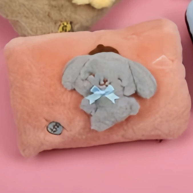 Мультяшная игрушка Собачка с большими ушами из плюша, rechargeable электрический нагреватель, грелка для горячей воды, электрический нагреватель, подогреватель рук для согревания малыша