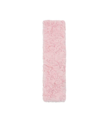 Car safety belt shoulder pad Seat belt shoulder pad - rabbit-fur-brushed-rose-shoulder-pad-pink