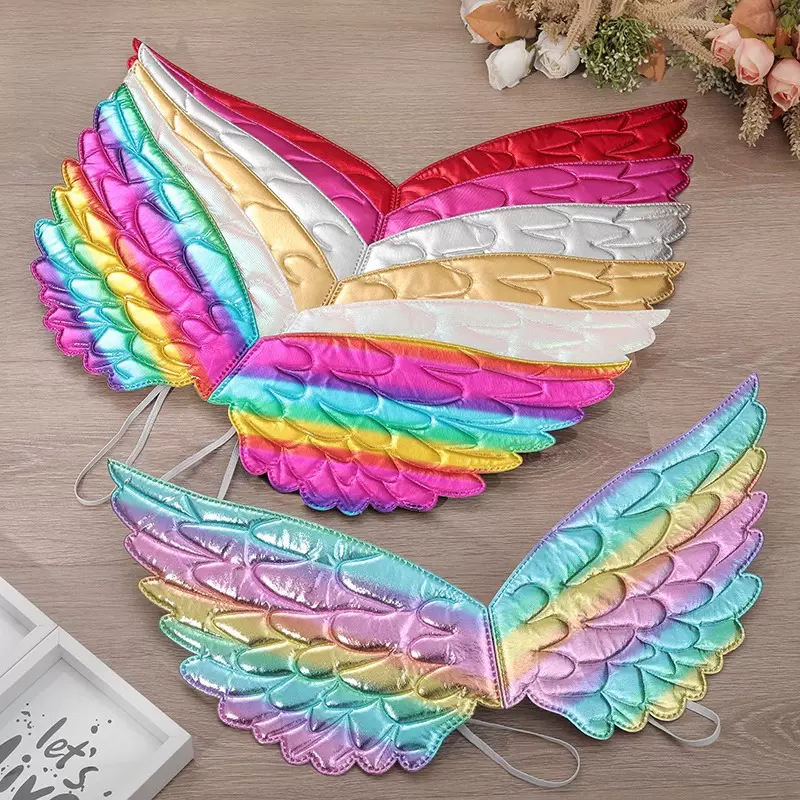 网红玛卡龙天使翅膀我们毕业啦舞台装扮背饰女孩生日装饰道具