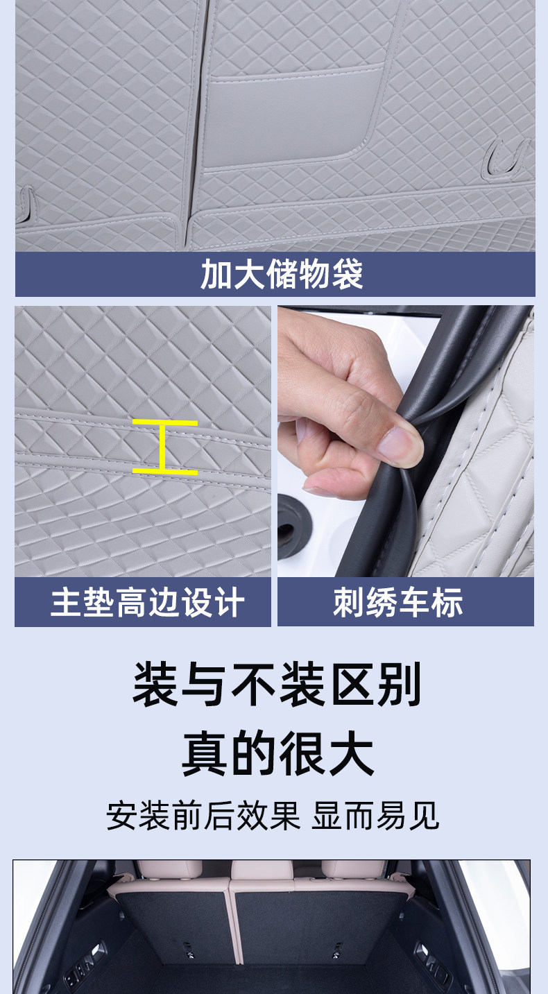 Ideal i6 special trunk mat, fully enclosed, waterproof, eco-friendly material, Ideal i6 standard trunk mat modification accessory