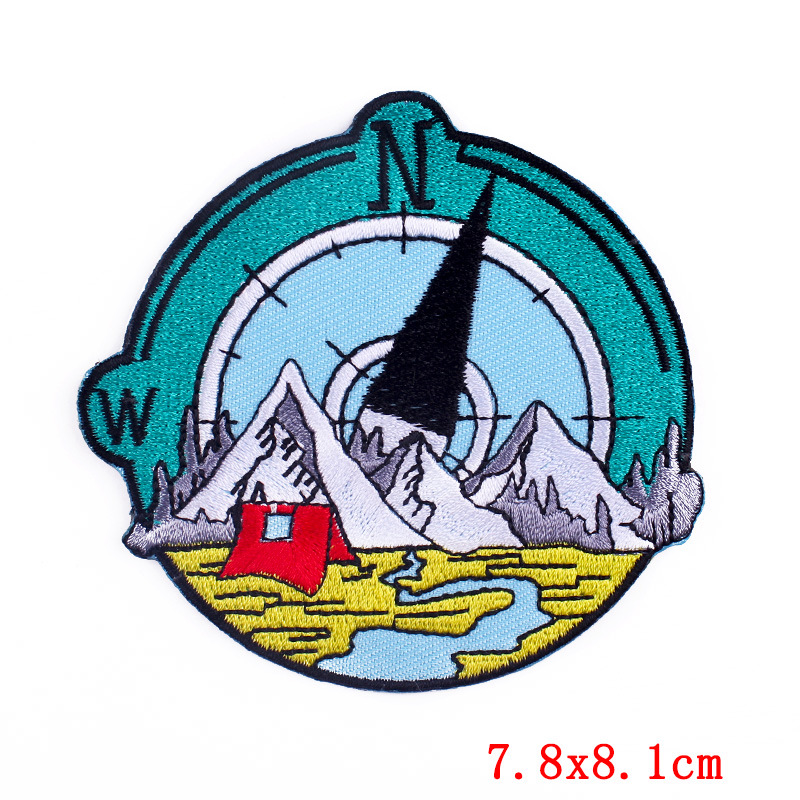 8g Weight Clothing Sticker Patches Classification 1 Piece Quantity Black Material Sea Wave, Landscape Pattern Cute Style 1 Piece Cute Sea Wave Landscape Black Clothing Sticker Patches 7