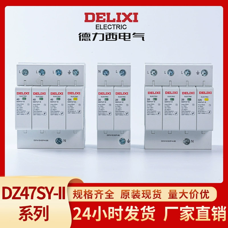 Устройство защиты от перенапряжения Delixi Electric, вторичный источник питания, защита от скачков напряжения, бытовой защитный выключатель DZ47sY.