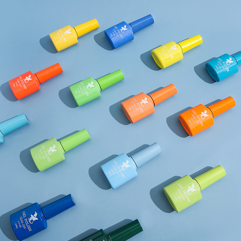 48 colores una botella un pegamento de uñas de color al por mayor 6 botellas de esmalte de uñas traje de pegamento fototerapia pegamento de uñas al por mayor