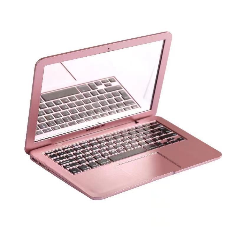 Creative mini computer small mirror laptop portable shape portable folding Apple makeup mirror mirror Creative mini computer small mirror laptop portable shape portable folding Apple makeup mirror mirror