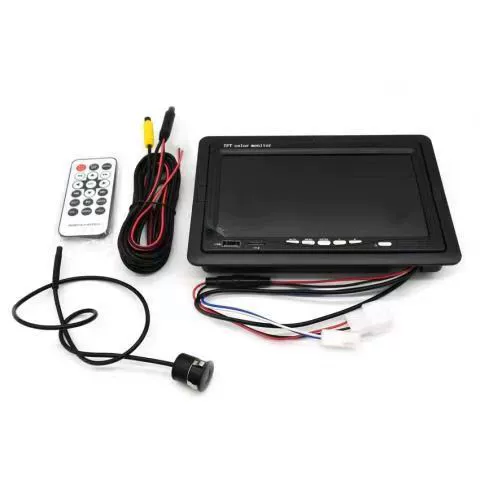 Электрический трехколесный четырехколесный задний ход 7-дюймовый MP5 универсальный 4,3/5-дюймовый аккумулят четырехколесный автомобиль HD задний ход