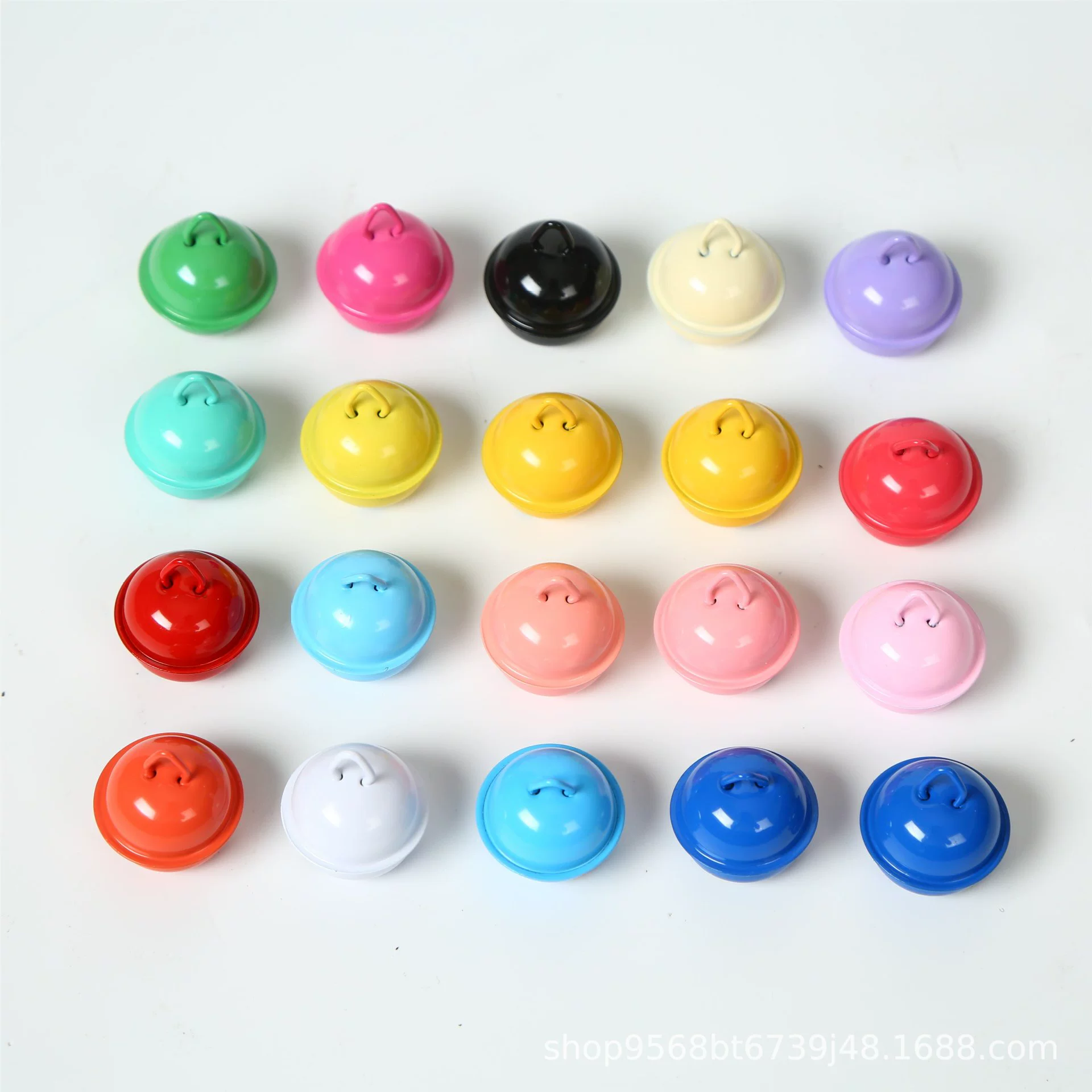 14–22 мм, окрашенные в разные цвета, плоские круглые колокольчики, аксессуары для ошейников для животных, DIY, рождественские колокольчики