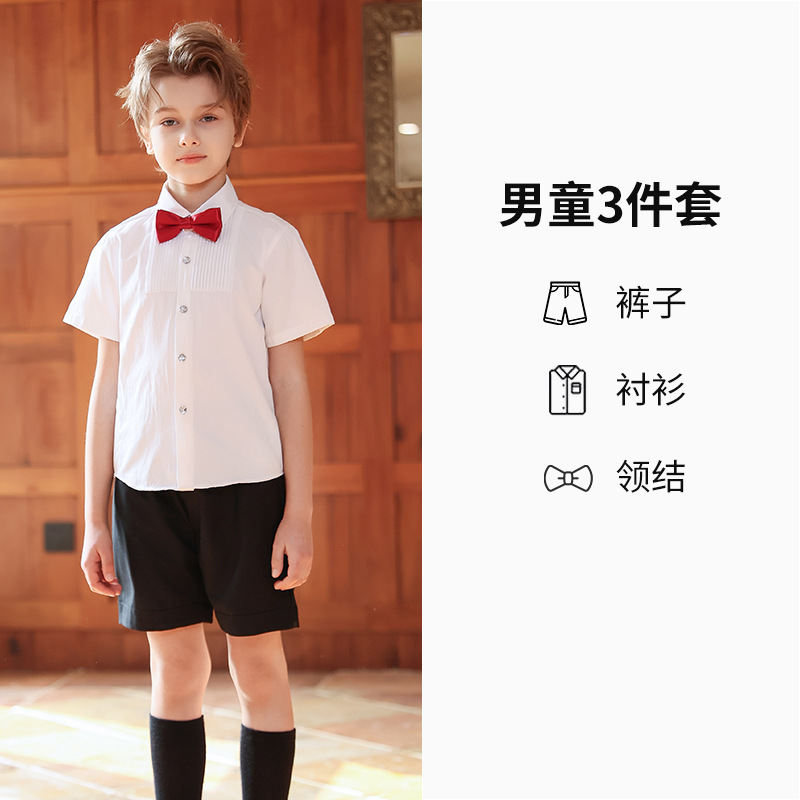 Trajes de coro para niños, trajes de actuación, vestidos de estilo británico para escuelas primarias y secundarias, trajes de actuación para niños y niñas, trajes de babero