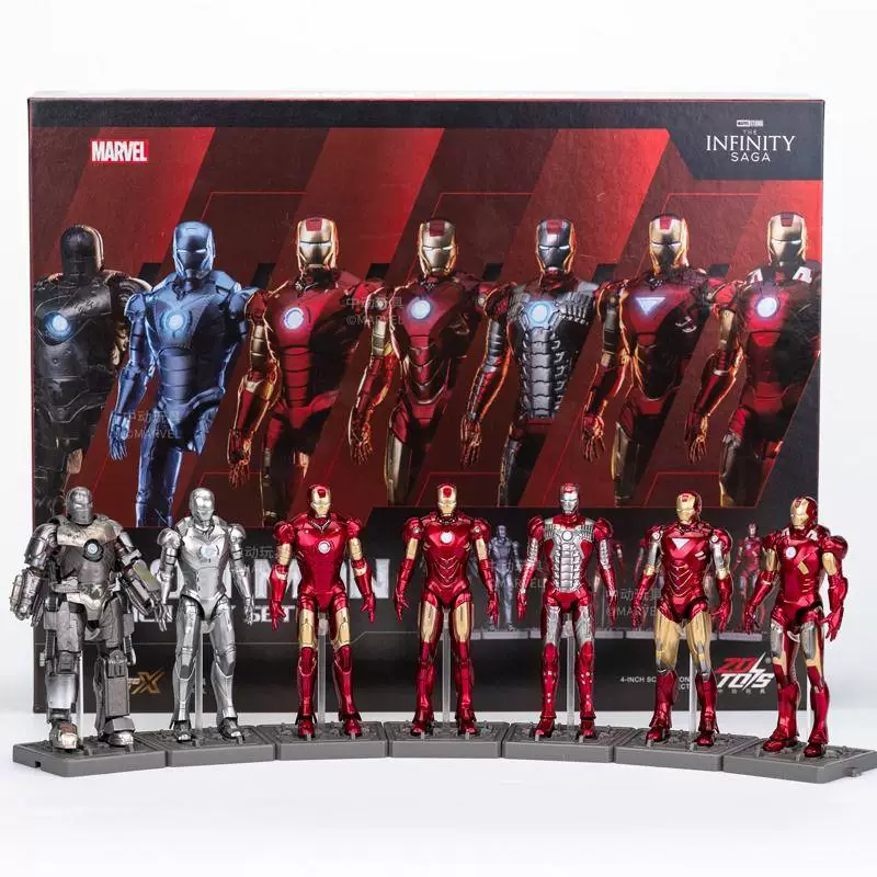 Маленькая минифигура, игрушка, кукла, Marvel, Железный человек, 4 дюйма