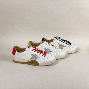 Inner Heightening Distressed Dirty Shoes for Women 2025 Summer New Star Dirty Shoes Genuine Leather Casual Shoes