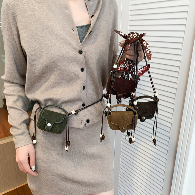 Cross-Border Women's Bag New Vintage Matte Mini Series Earphone Bag Designer Mini Ultra-Small Coin Purse Cross-Border Women's Bag New Vintage Matte Mini Series Earphone Bag Designer Mini Ultra-Small Coin Purse