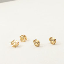 钛钢耳扣女气质金色法式复古几何长方形耳饰耳圈耳环2021年新款潮