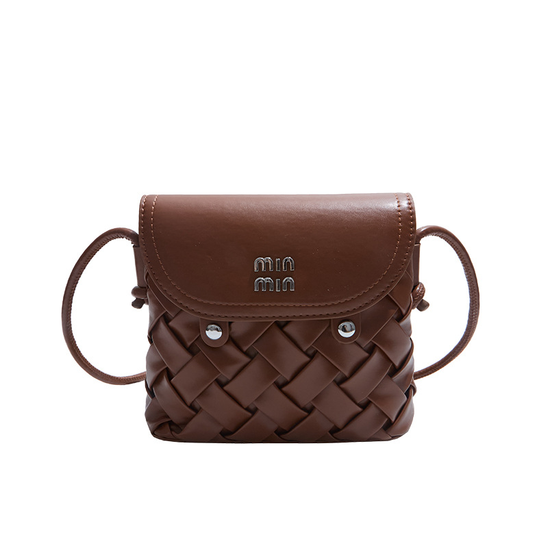 Bolsa de alta calidad transfronteriza bolso de tejido de mujer bolso cuadrado de mujer 2025 otoño y invierno nuevo estilo versátil bolso de hombro bolso de viaje
