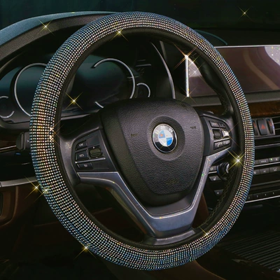 Steering wheel cover steering wheel cover hot drilling four - ab-color-34cm-39cm