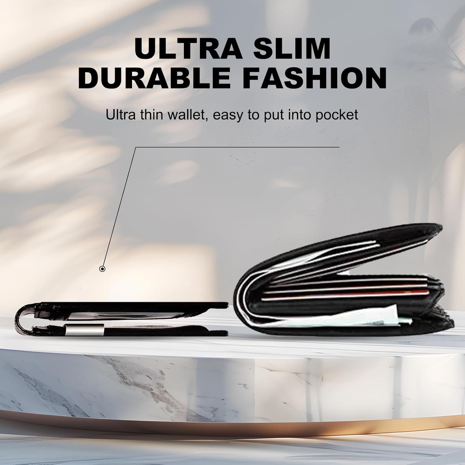 Cartera de cuero transfronteriza para hombres, cartera de cuero, cartera multi-tarjeta, cartera de billetes de alto nivel para hombres, cartera de dólares