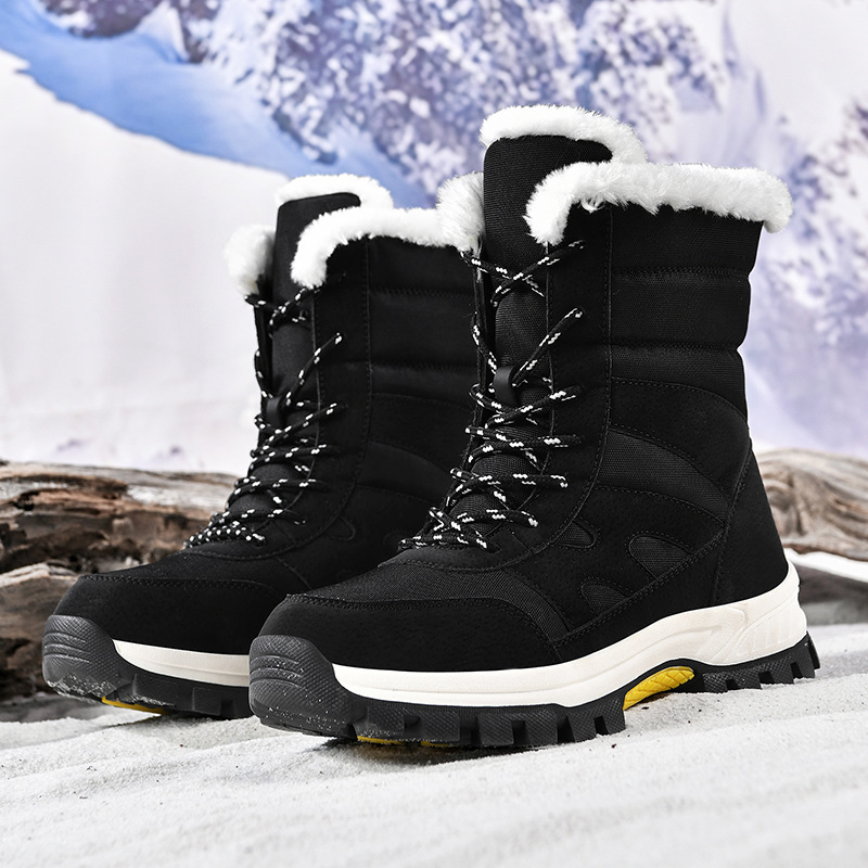 Botas de Nieve Altas de Camuflaje para Mujer, Cuero Sintético, Térmico, para Deportes image 3