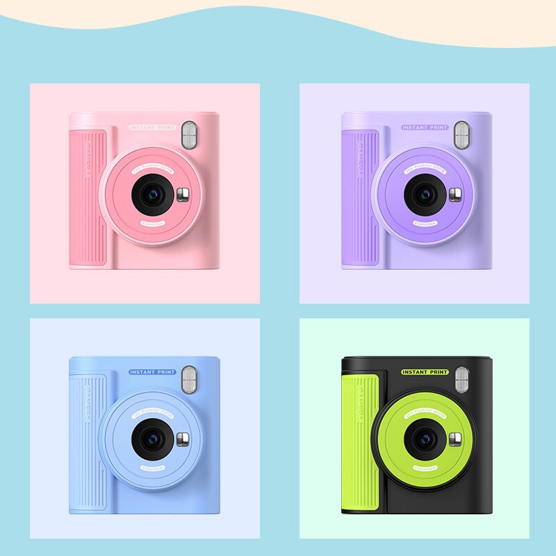 Cross-Border Kidsren's Polaroid Camera Can Take Photos and Videos, Multi-Function Printing Camera Can Take Colorful Photos 2. Colorful Printing
