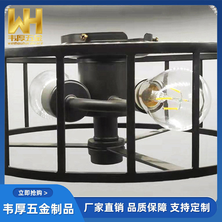Iron Art New Chinese Style Living Room Fan Light, Restaurant Ceiling Fan Light, Hall Chandelier Fan Integrated Light, Wholesale Spare Parts