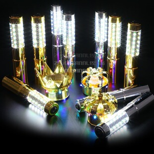 Bar led luminous flash stick crown cap wine cover crown charging creative wine champagne lamp wine cap crown head