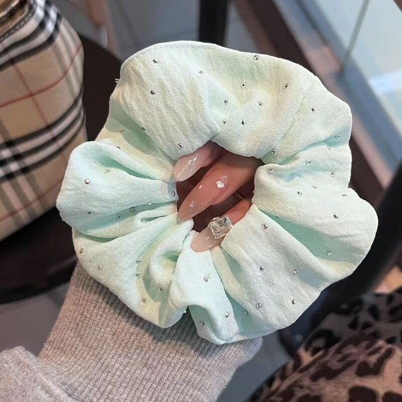韩系超大号大肠发圈女高级感方巾发绳高弹力耐用皮筋头花头饰发饰|undefined