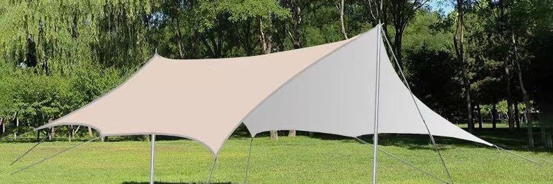 Outdoor canopy tent, thickened sunshade, waterproof, sun-proof, UV-resistant, portable camping butterfly canopy
