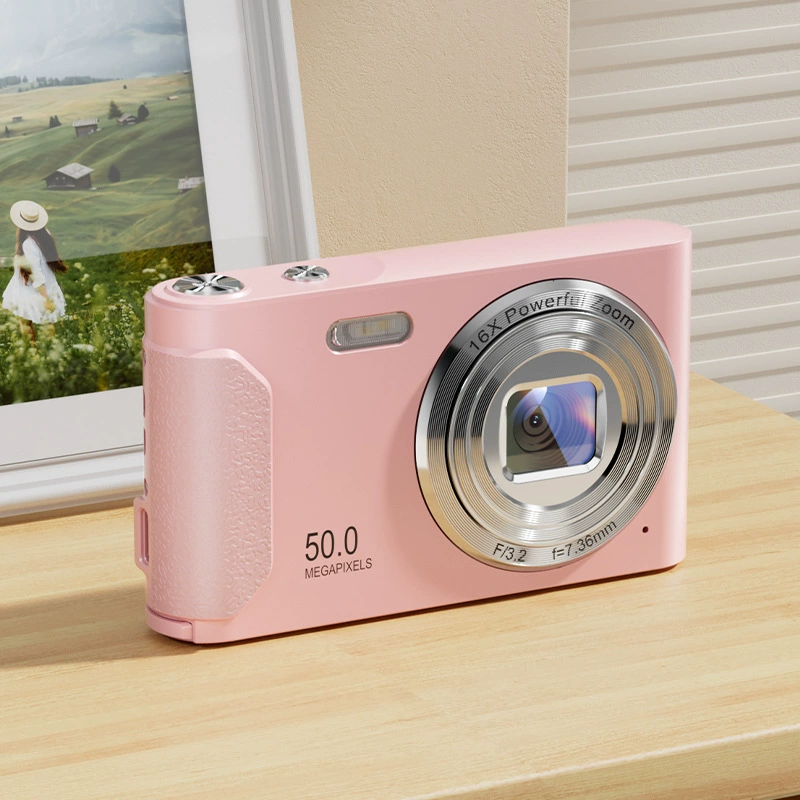 Compact CCD Digital Camera, 50 MP, 16× Digital Zoom, Pocket Size, Mobile Upload