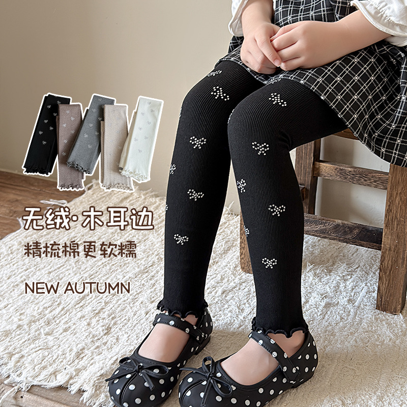 女童打底裤袜裤厚秋冬款2026儿童连裤袜韩版洋气烫钻宝宝袜子批发