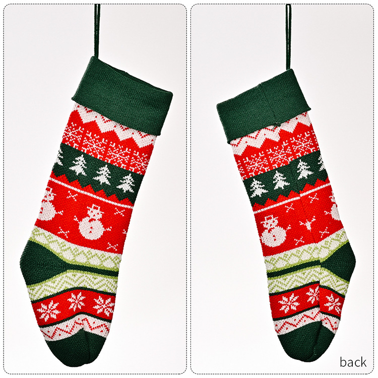 Wholesale Christmas Knitted Clashing Color Socks Decoration Nihaojewelry display picture 11