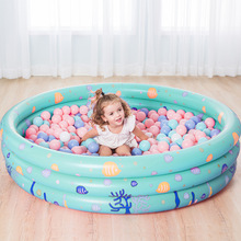 寶寶波波池家用室內嬰兒海洋球兒童玩具充氣球池網紅彩色圍欄泡泡