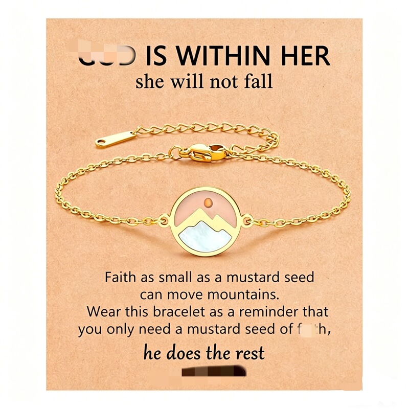 Amazon Cross-Border Hot-Selling Fashion Watercress Seed Wish Bracelet Stainless Steel Couple Bracelet Jewelry for Men and Women Amazon Cross-Border Hot-Selling Fashion Watercress Seed Wish Bracelet Stainless Steel Couple Bracelet Jewelry for Men and Women