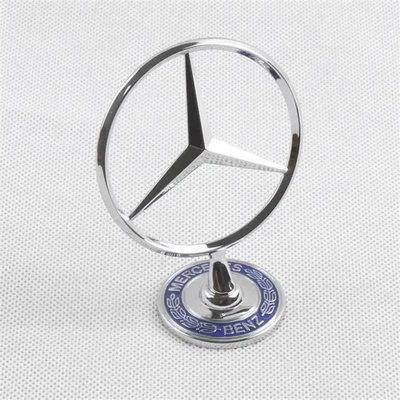 Suitable for Mercedes-Benz A-Class, R-Class, E-Class, C-Class, GLC, CLA, GLE, and Vito models; used for decorating the front of the car, including the hood and engine cover (Car logo) - standard-45cm2
