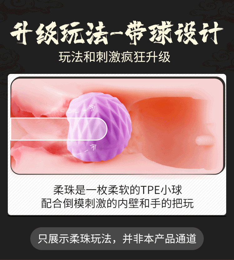 Mystery Jiangdong Three Sisters Male Masturbator Cup, TPE, Manual, Includes Lubricant — detail image 6