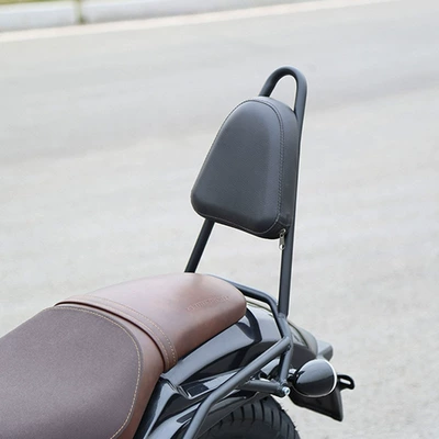 rear high backrest rear armrest quick – Motorcycle bumper - black-one-piece-rear-backrest
