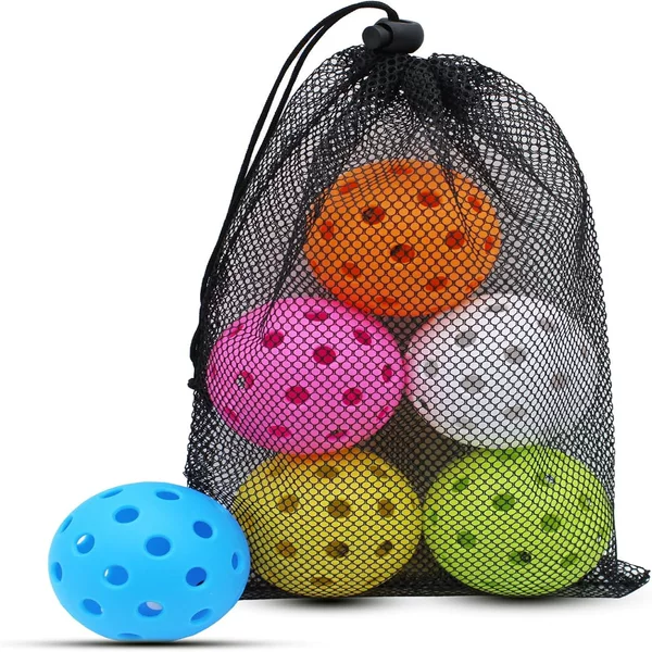 Factory Direct Sales In-Stock Injection Molded Pickleball Balls, 40-Hole Balls, 74mm Perforated Balls, Pickleballs