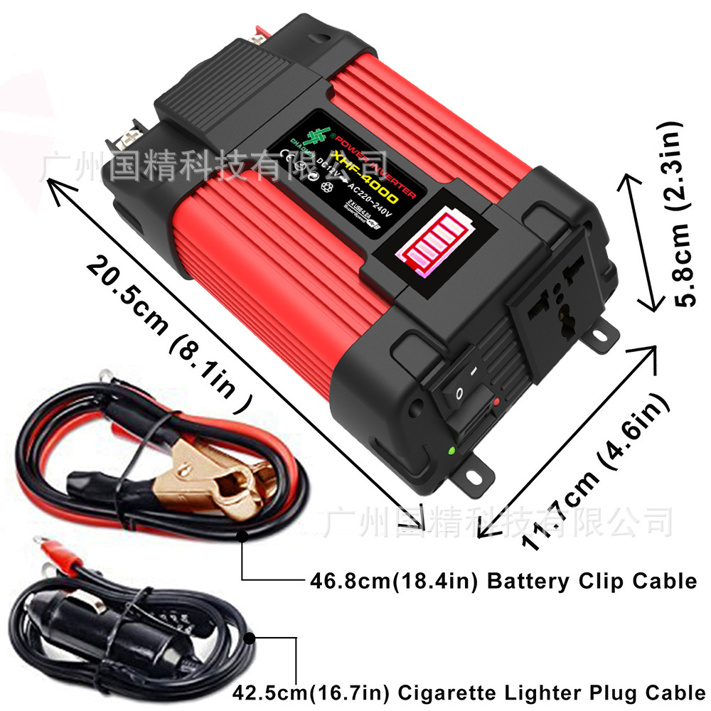 跨境工廠一件代發(fā)車載家用逆變器inverter 300W 500W 4000W 6000W