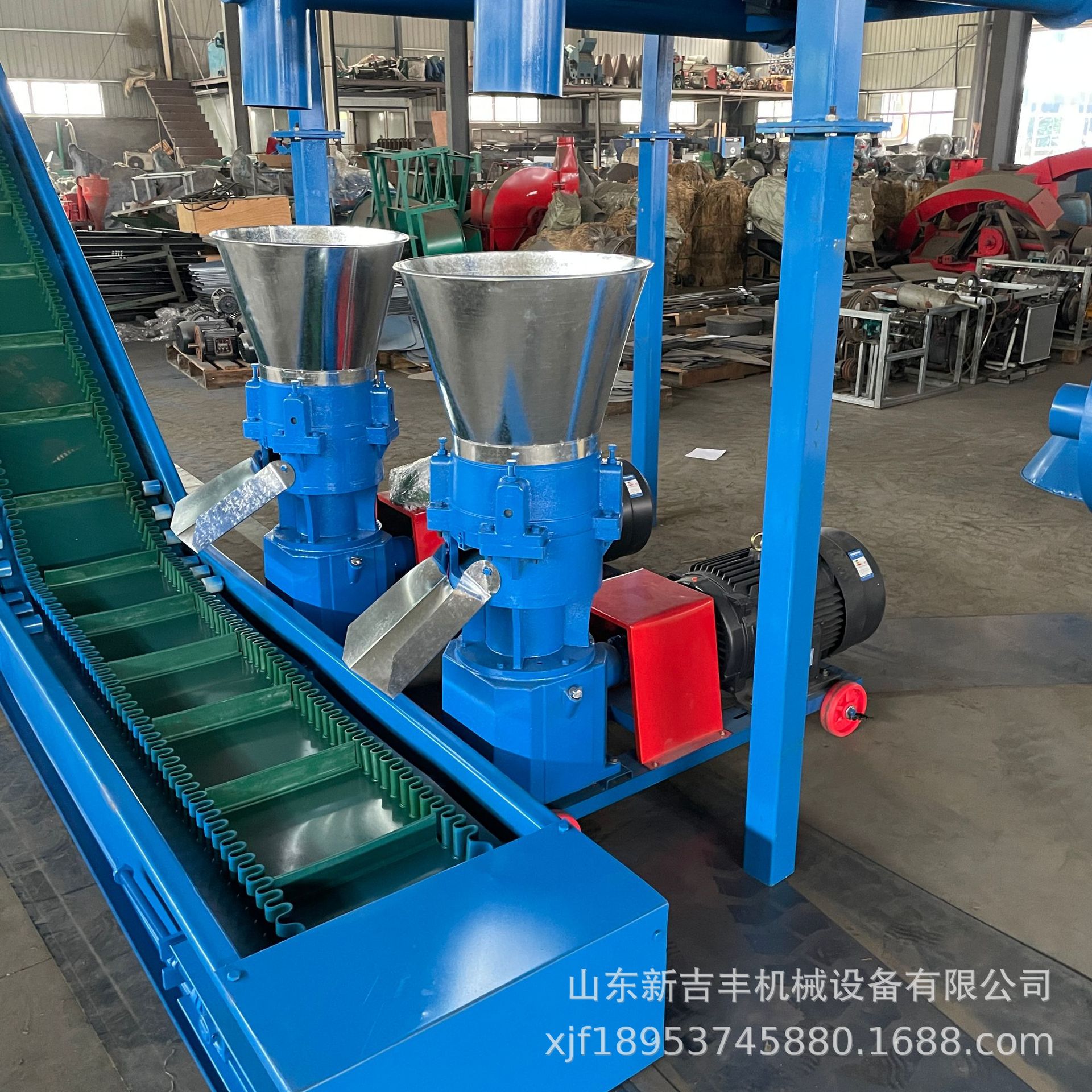 新款热卖鸡鸭鹅牛羊兔饲料颗粒机 麦麸豆柏玉米有机肥挤压成型机