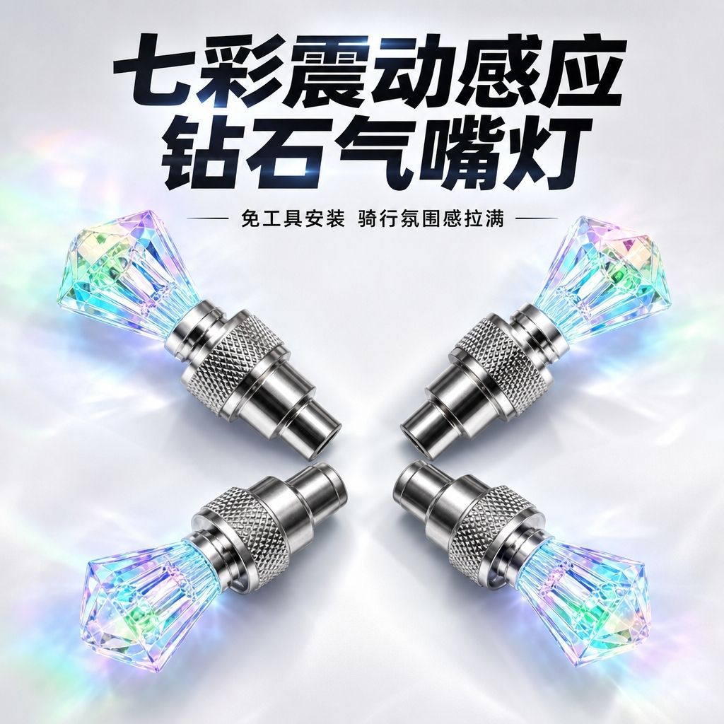 Electric Vehicles, Bicycles, Motorcycles, Cars, Mountain Bikes, Wheel Hubs, Valves, Colorful Tire Hub Lights, Valve Stems