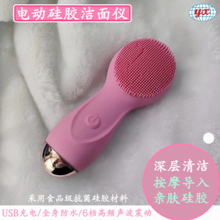 Heating Vibration Facial Cleansing Device, Waterproof Rechargeable Facial Cleansing Device, Introduction Device, Ultrasonic Pore Cleaning Device, Facial Cleansing Tool