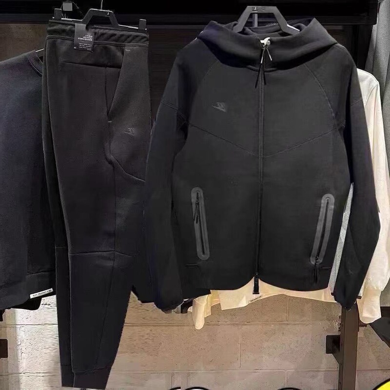 Fb7922 Knitted Jacket Men's Autumn and Winter Heavyweight Hooded Loose Sweatshirt Casual Running Sweatpants Cotton Suit Fb7922 Knitted Jacket Men's Autumn and Winter Heavyweight Hooded Loose Sweatshirt Casual Running Sweatpants Cotton Suit
