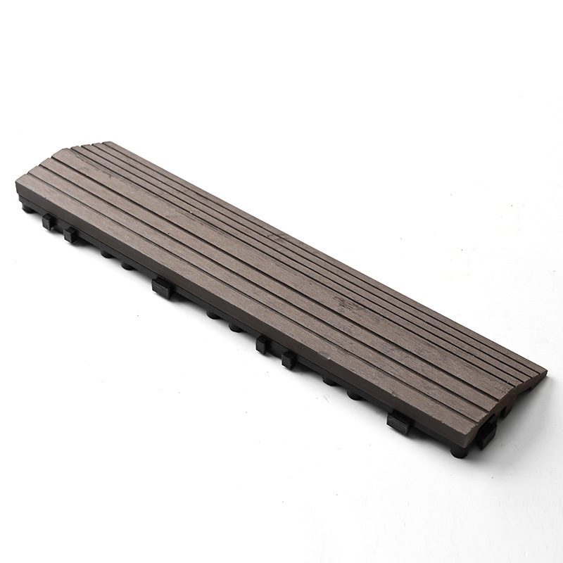 Perfil de esquina pequeño de segunda generación para suelos de madera plástica, rodapié con acabado de grano de madera, mismo color, nueva mejora.