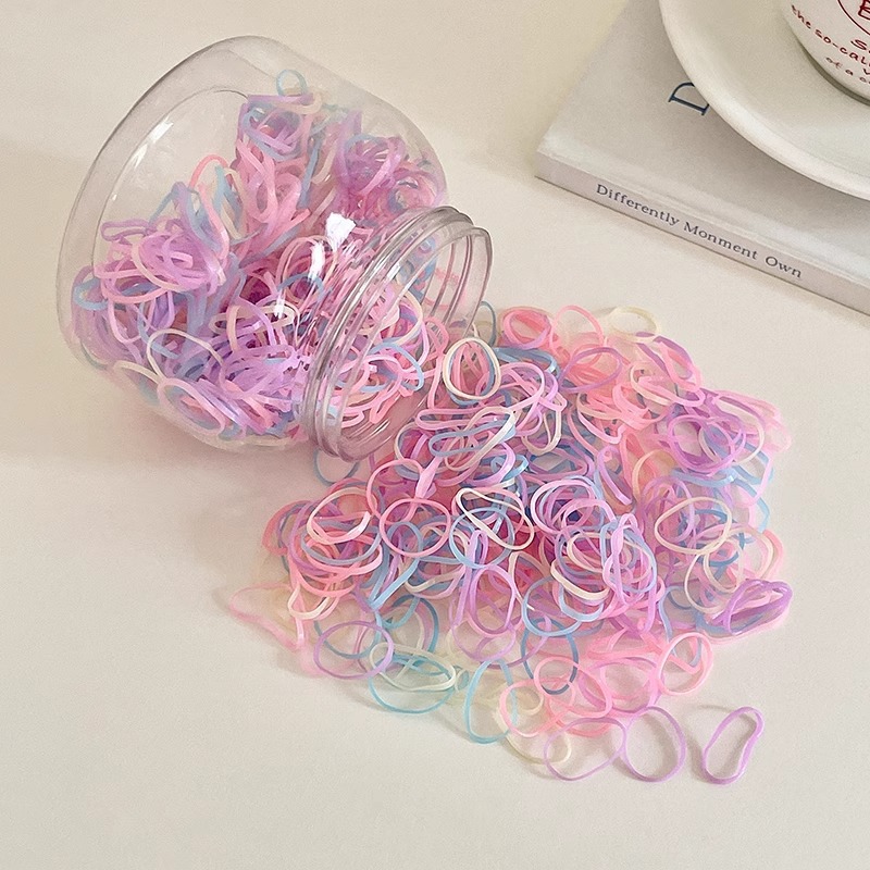 Ligas Elásticas Desechables para Cabello de TPR, Alta Elasticidad, para Niños y Mujeres