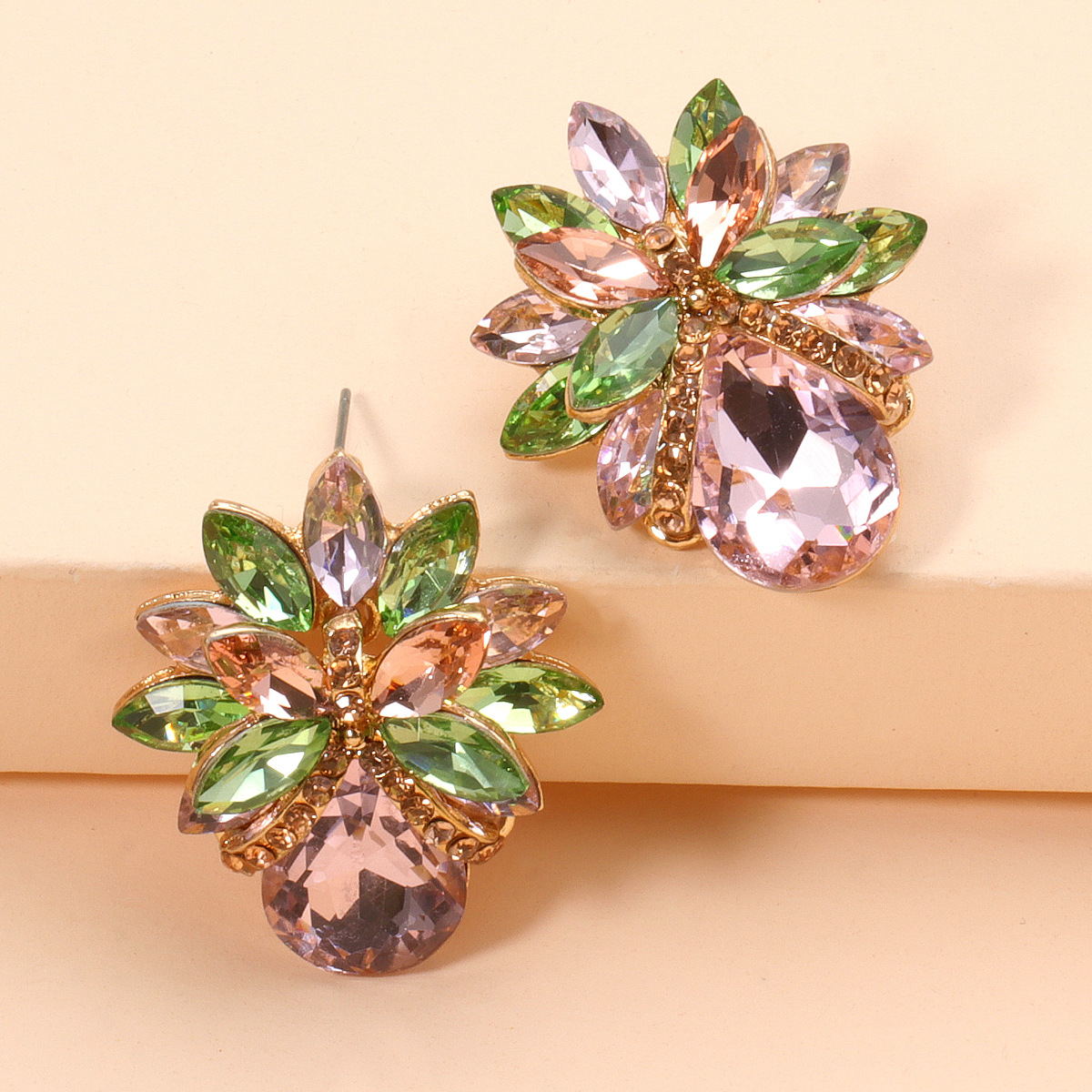 Pendientes De Diamantes De Flores De Moda display picture 7