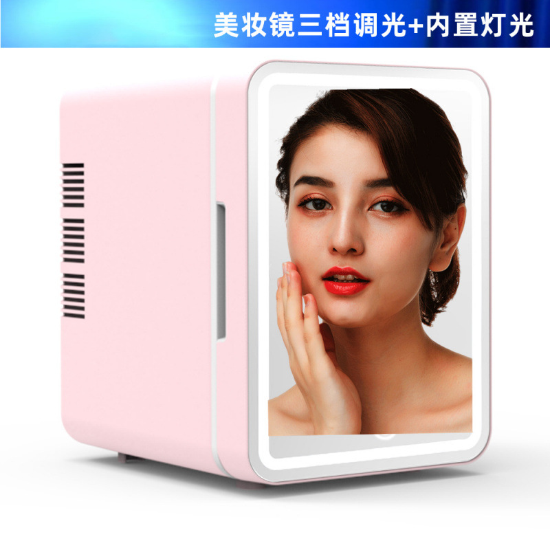 핑크 거울 + 내장 조명