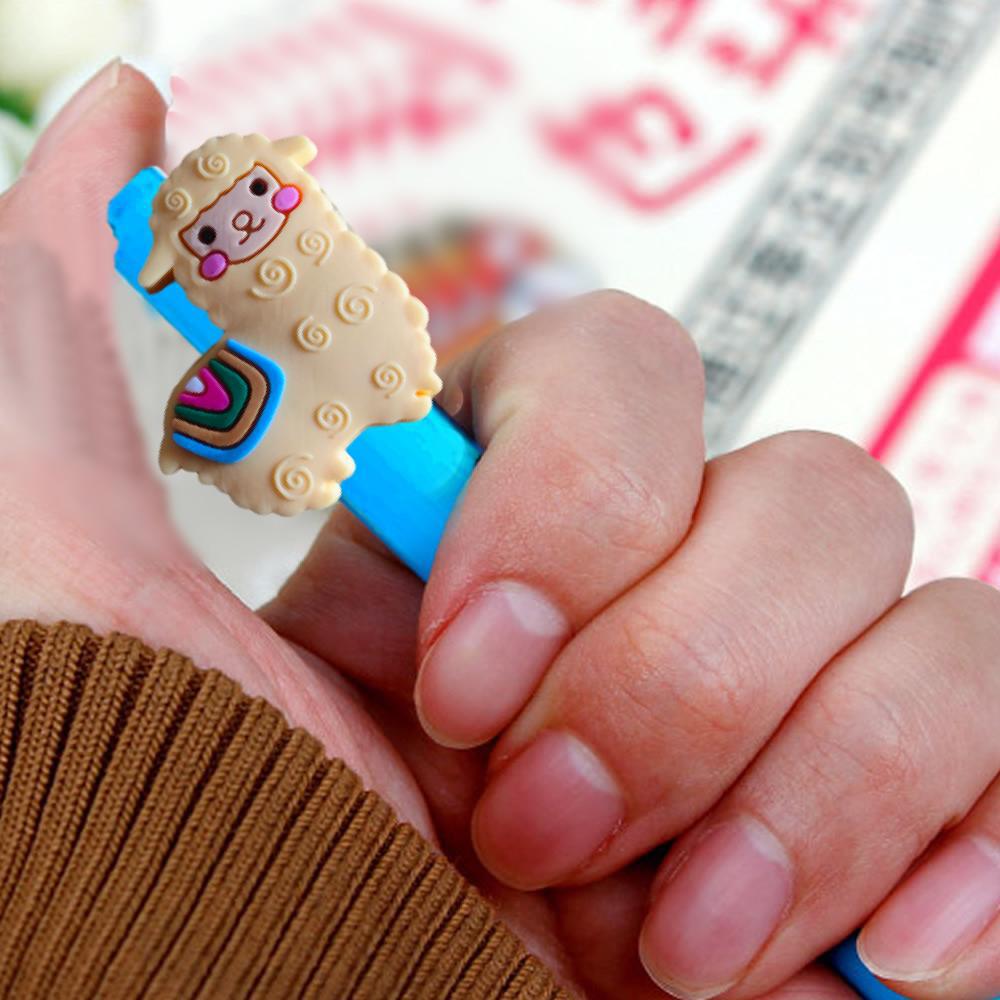 Alpaca serie de parches de color lápiz neutro temu oficina lápiz de firma escritura de tareas lápiz de bola práctico lindo