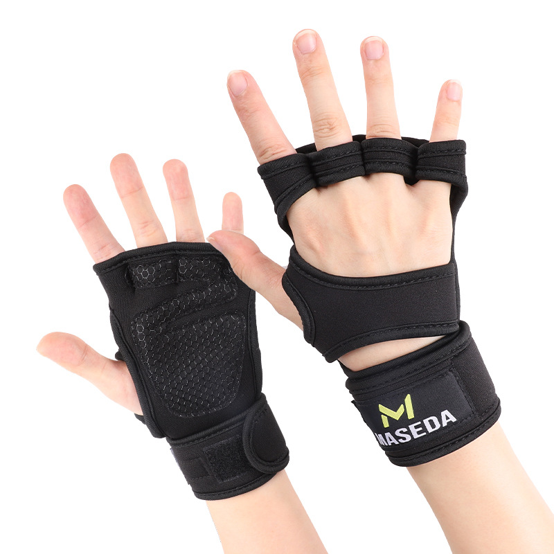 Levantamiento de pesas transfronterizo, protección de la palma de la mano de ciclismo, material de buceo, panal de abejas, guantes antideslizantes y resistentes al desgaste, protección de la palma