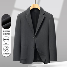 25秋冬新款高级感西装上衣男士中老年商务休闲西服外套男装爸爸装