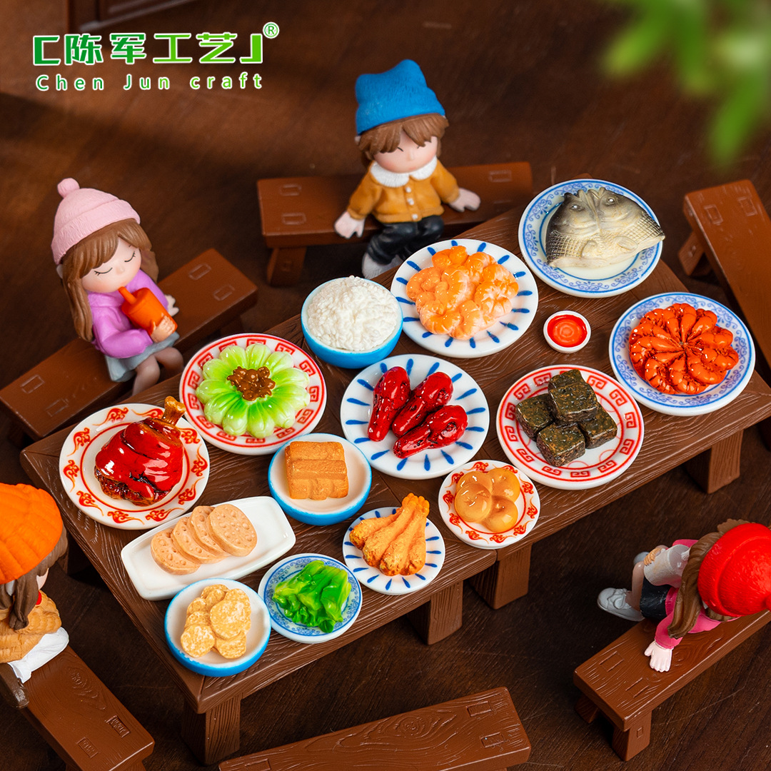 微景观创意仿真食玩熟食小吃 DIY盲袋装饰品配件冰箱贴迷你小摆件