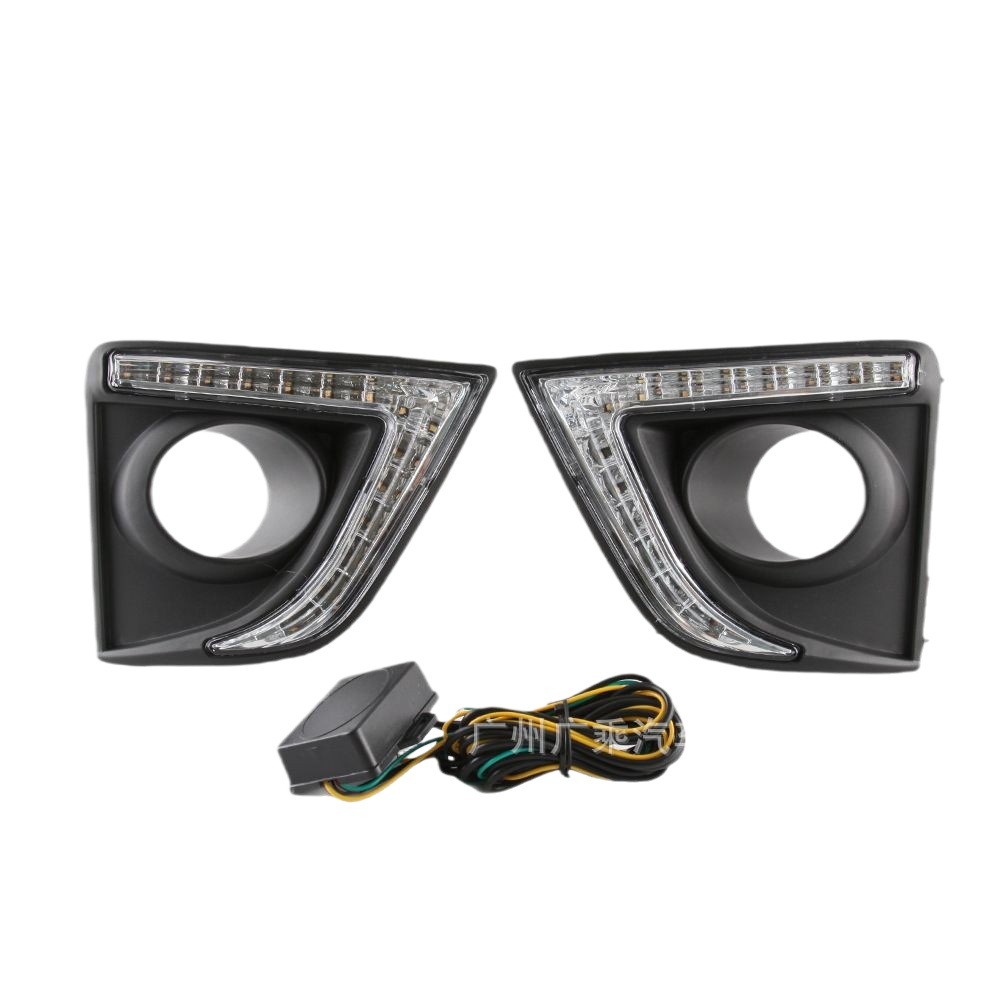 Adecuado para luces de circulación diurna Toyota Corolla 14-16 [Bingya · 2 colores streamer] luces de circulación diurna de 3 colores