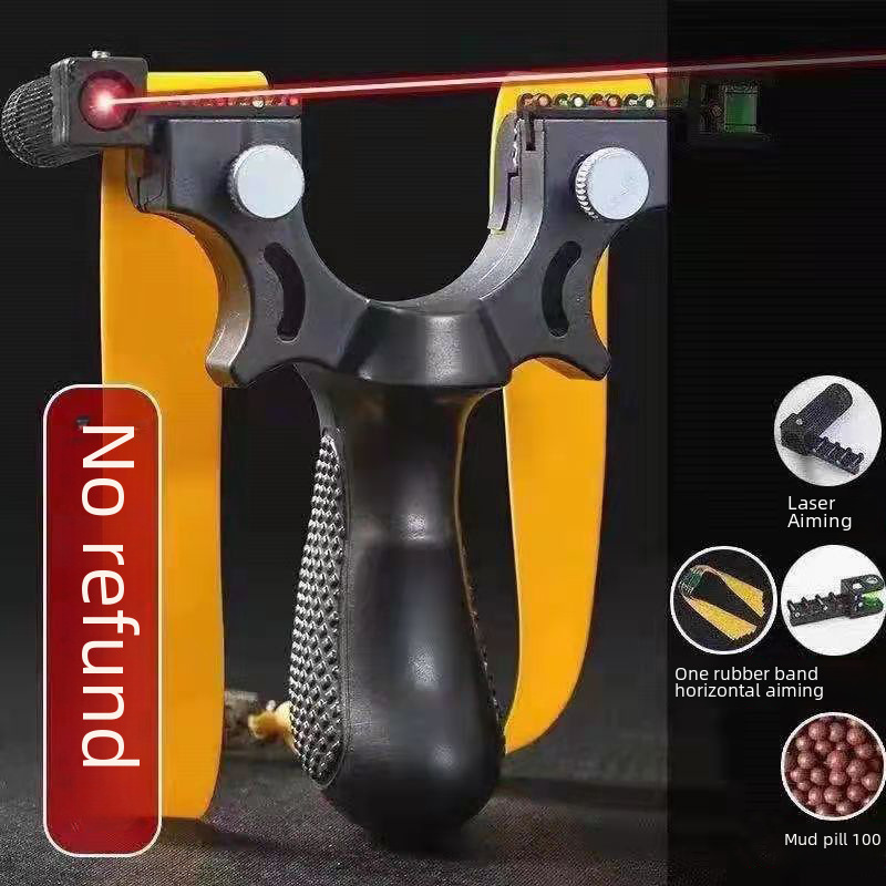 Travel slingshot with laser